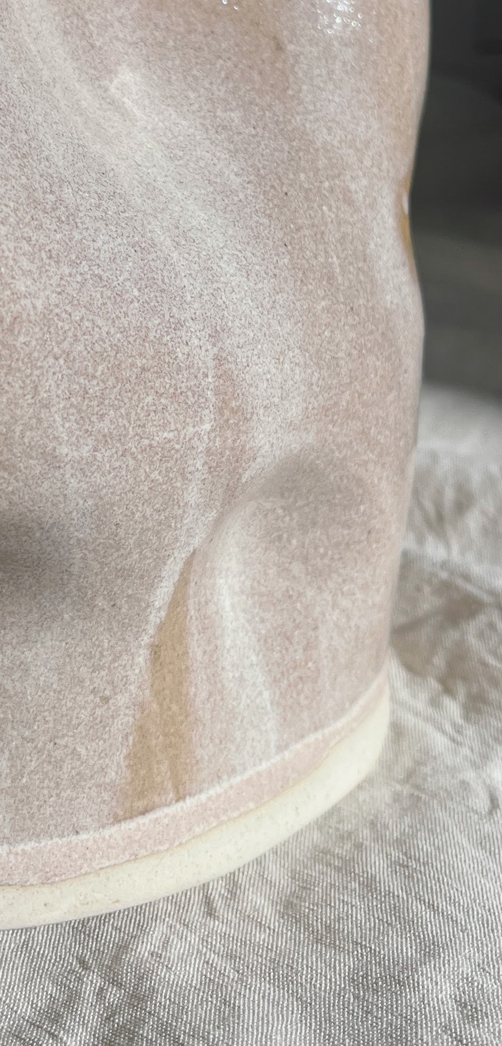 Pied de lampe - sculpture en grès - sable