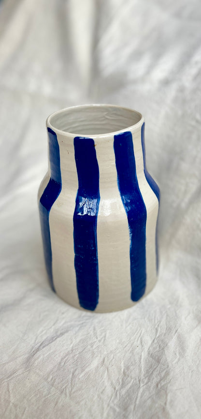 Vase en grès et émail bleu - pimp my flowers!