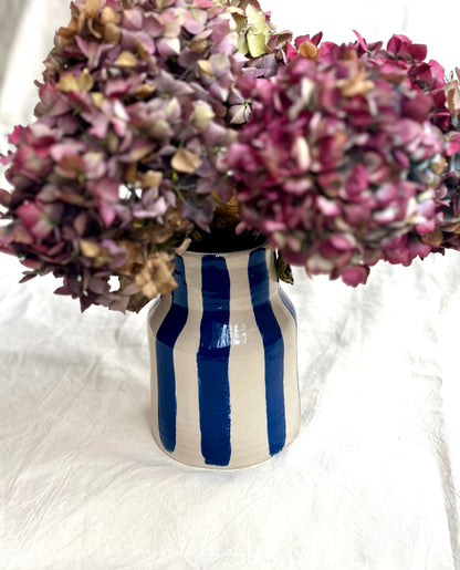 Vase en grès et émail bleu - pimp my flowers!