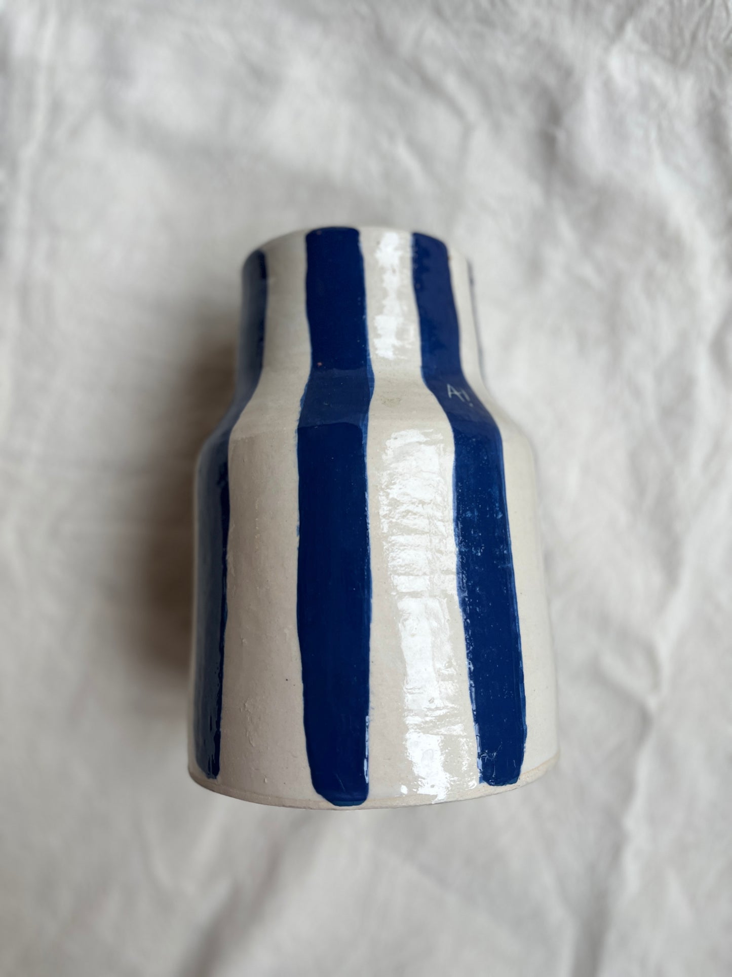 Vase en grès et émail bleu - pimp my flowers!